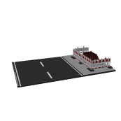 Mobile fence lamp | 360 lense | with red lense